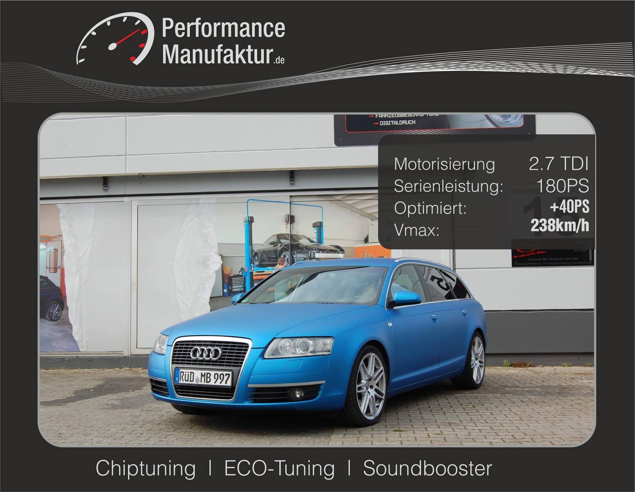 Chiptuning Audi A6 2.7TDI